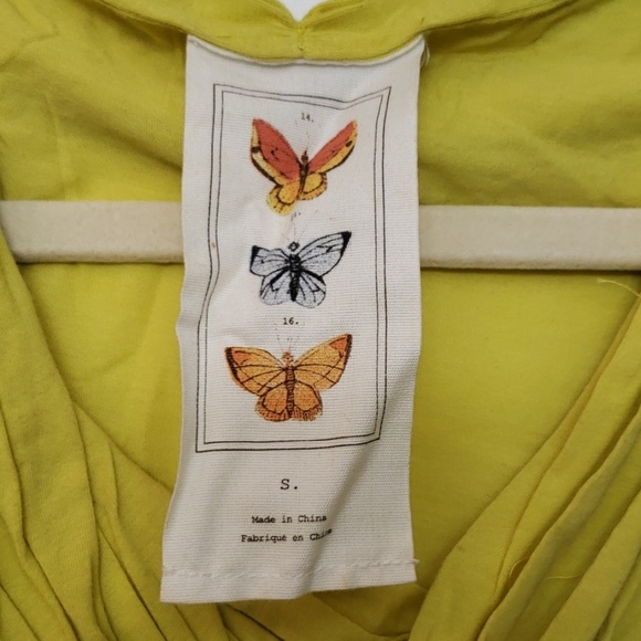 Anthropologie yellow  tank top, like new - Picture 2 of 3